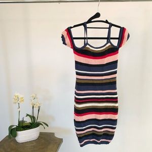 Off Shoulder Knitted Summer Mini Dress